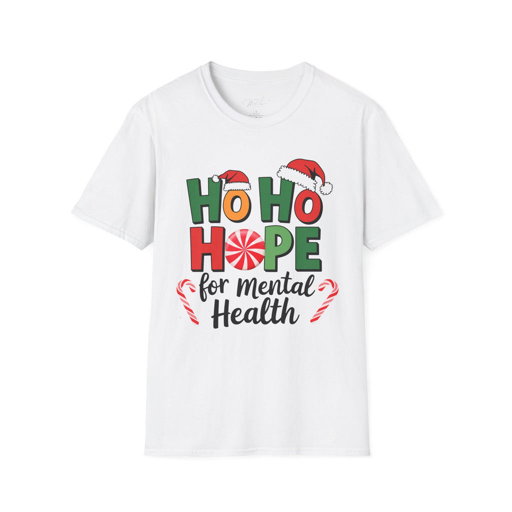 Ho Ho Hope for Mental Health Christmas T-Shirt