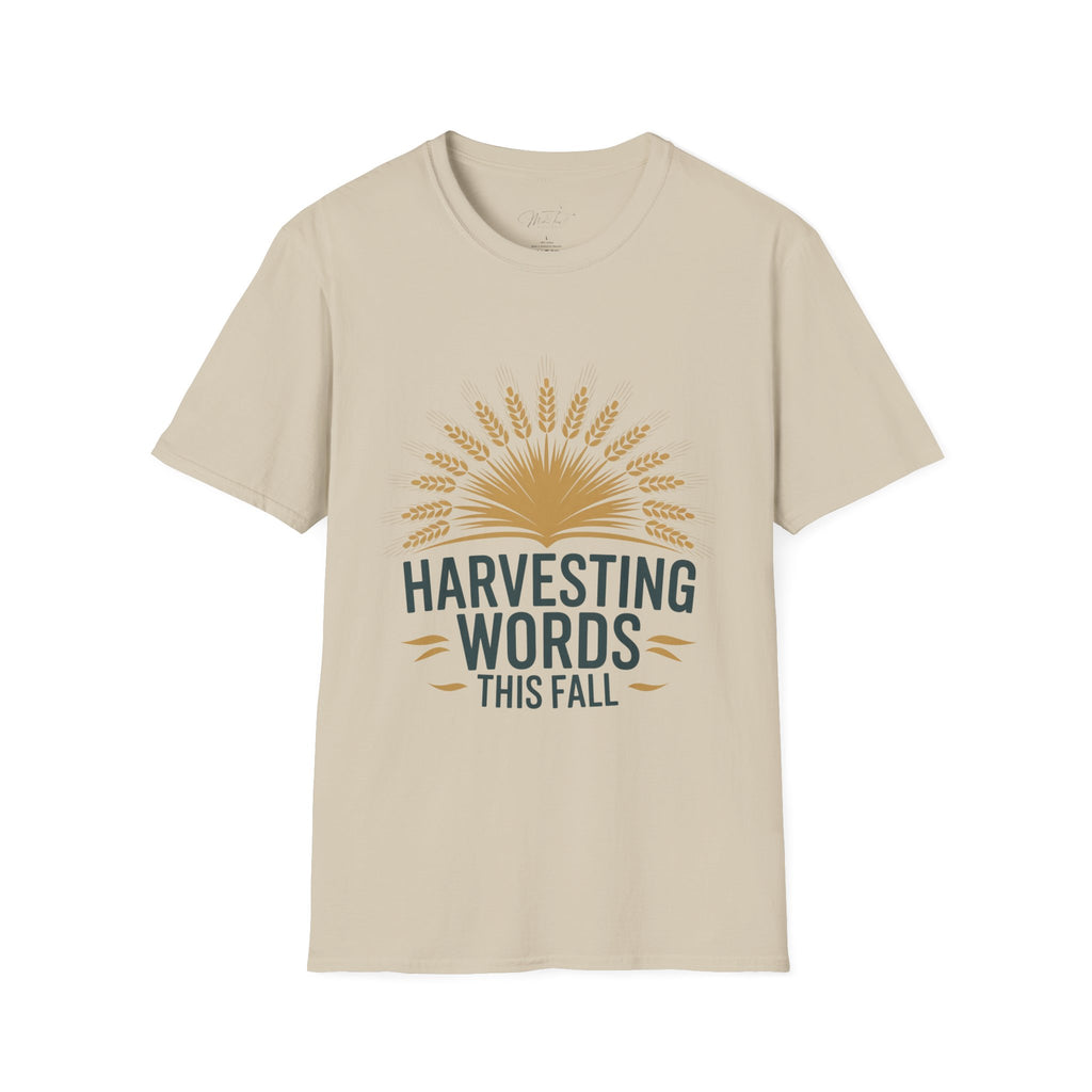 Harvesting Words This Fall" T-Shirt – A Perfect Tee for Speech-Language Pathologists! (Unisex Softstyle T-Shirt)