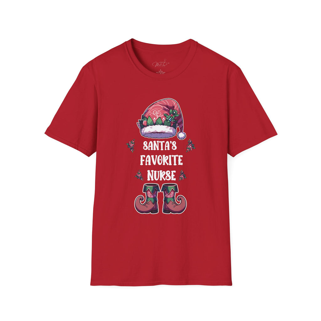 Santa's Favorite Nurse Holiday T-Shirt