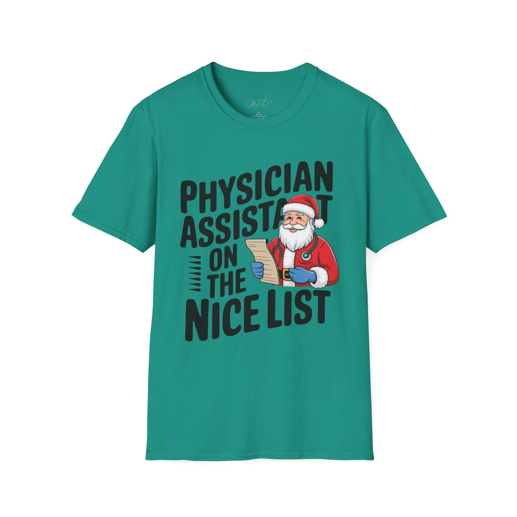 Physician Assistant on the Nice List Christmas T-Shirt