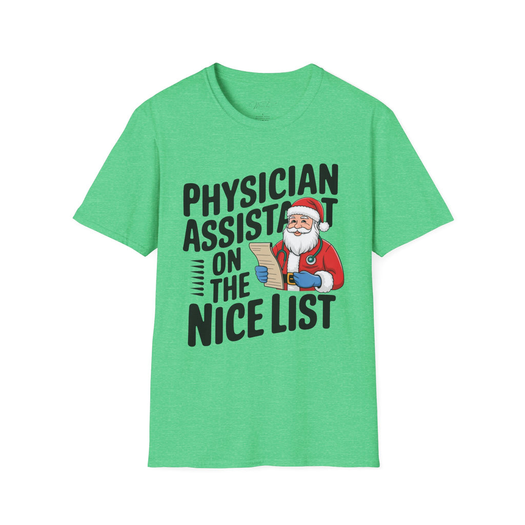 Physician Assistant on the Nice List Christmas T-Shirt