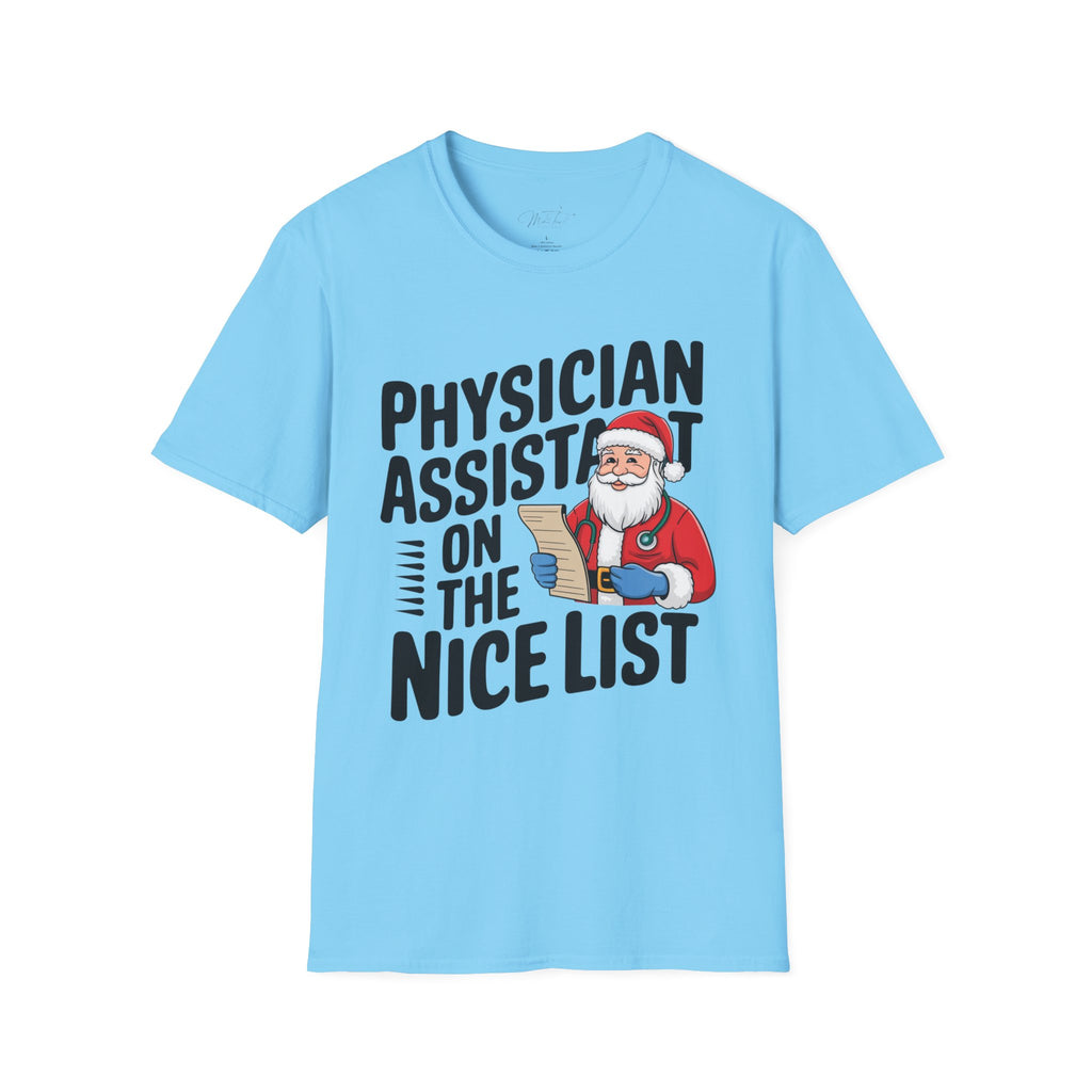 Physician Assistant on the Nice List Christmas T-Shirt