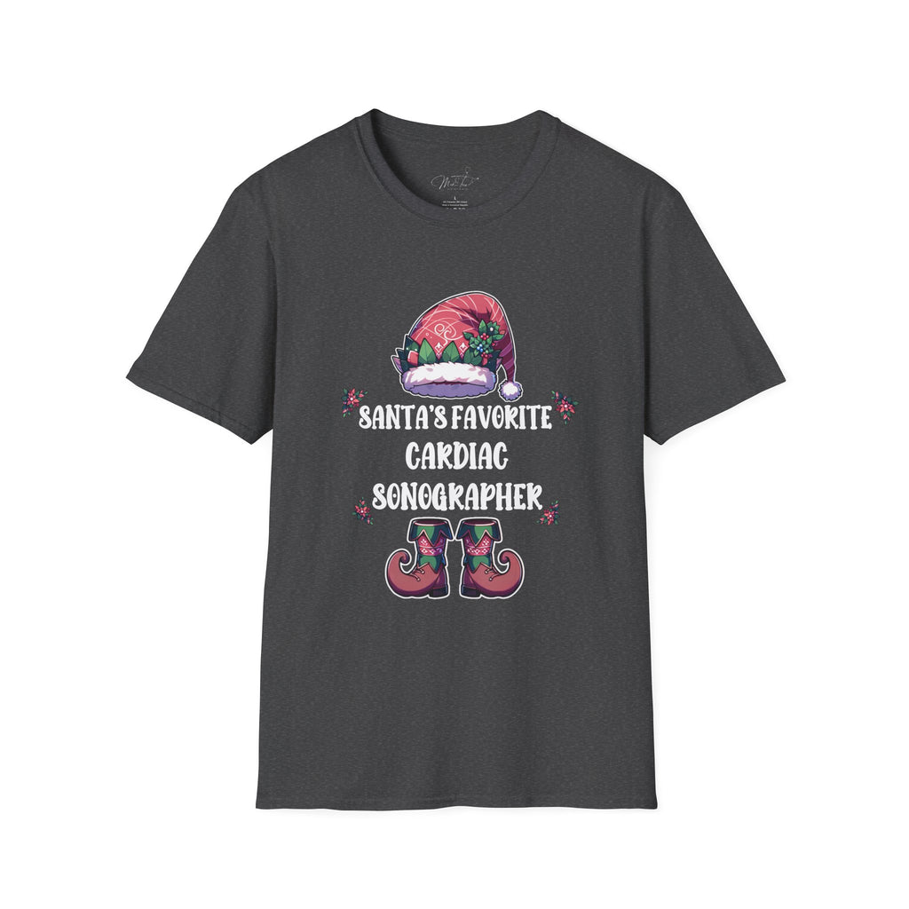 Santa's Favorite Cardiac Sonographer Holiday T-Shirt