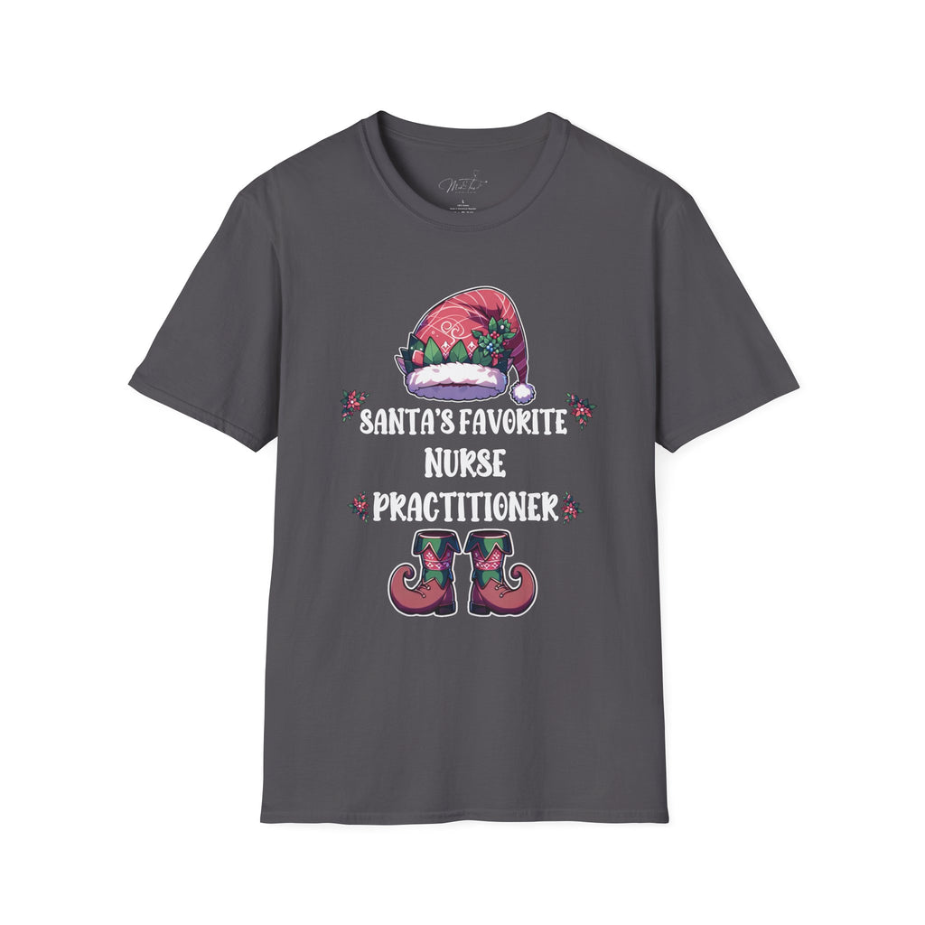 Santa's Favorite Nurse Practitioner Holiday T-Shirt