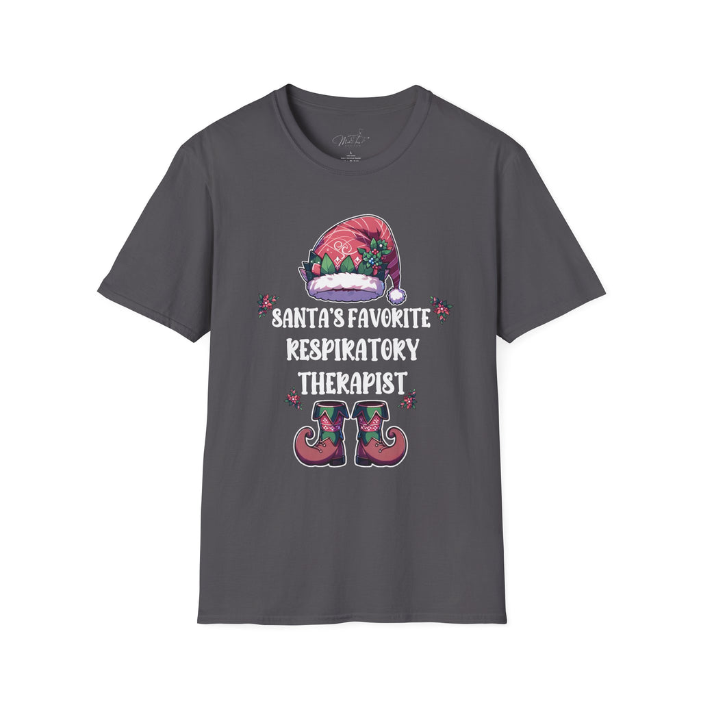 Santa's Favorite Respiratory Therapist Holiday T-Shirt