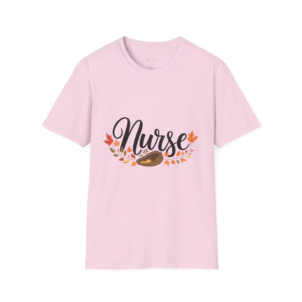 Nurse Fall Harvest T-Shirt – Celebrate Autumn in Style! (Unisex Softstyle T-Shirt)
