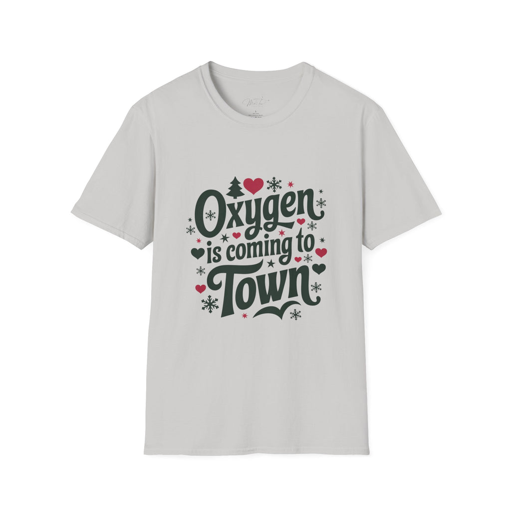 Oxygen is Coming to Town Respiratory Holiday T-Shirt