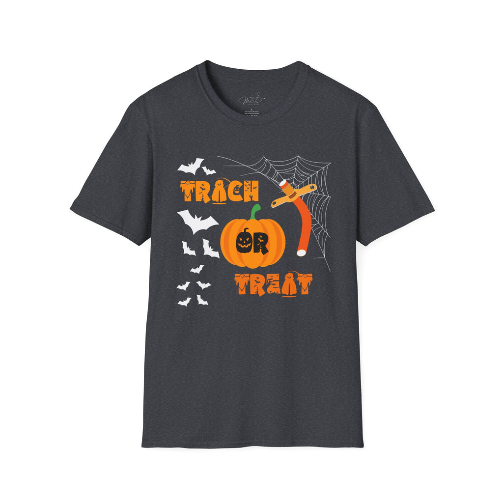 🎃 Trach or Treat T-shirt: Celebrate Halloween in Respiratory Style! 👻  (Unisex Softstyle)