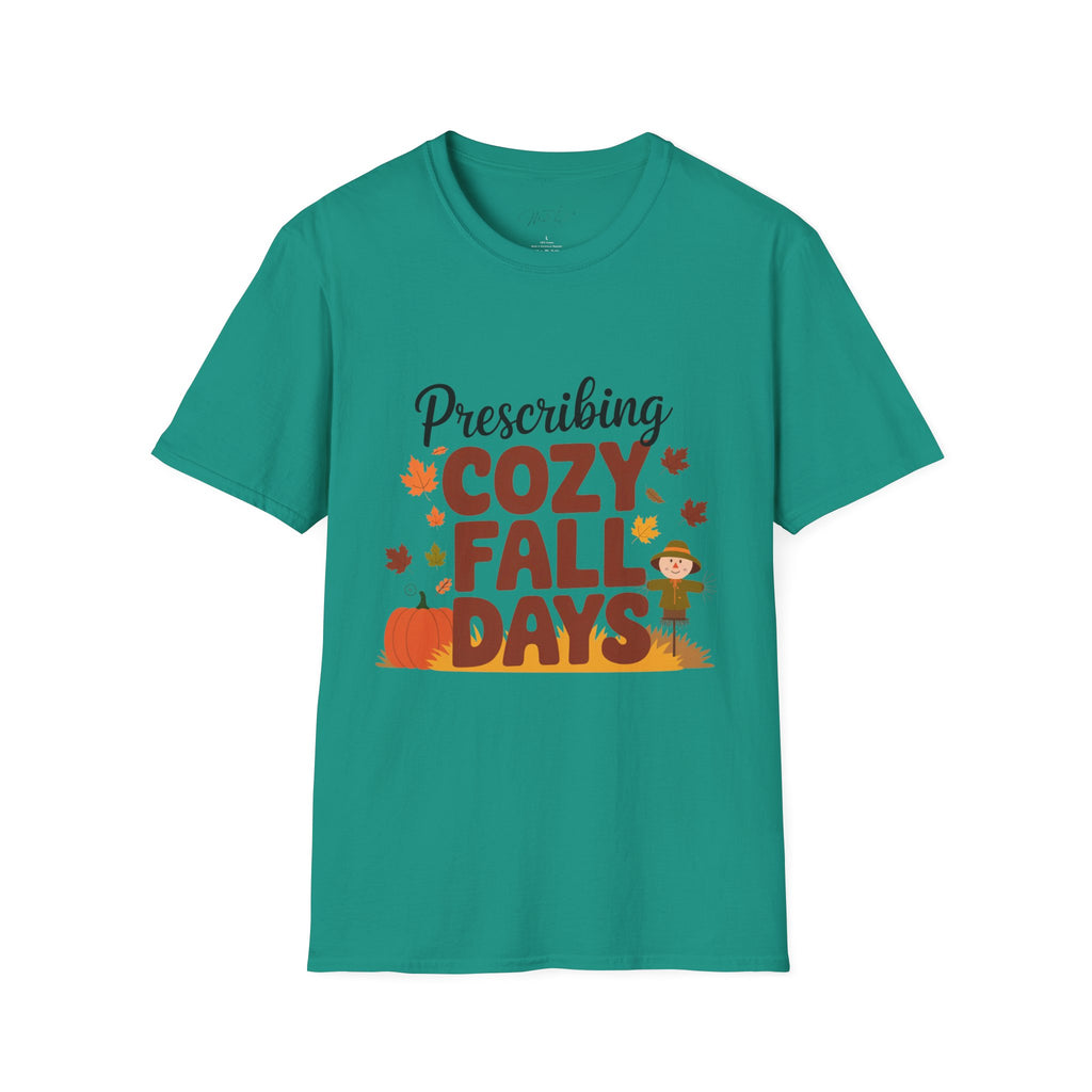 Prescribing Cozy Fall Days T-Shirt – The Perfect Autumn Vibe! (Unisex Softstyle T-Shirt)