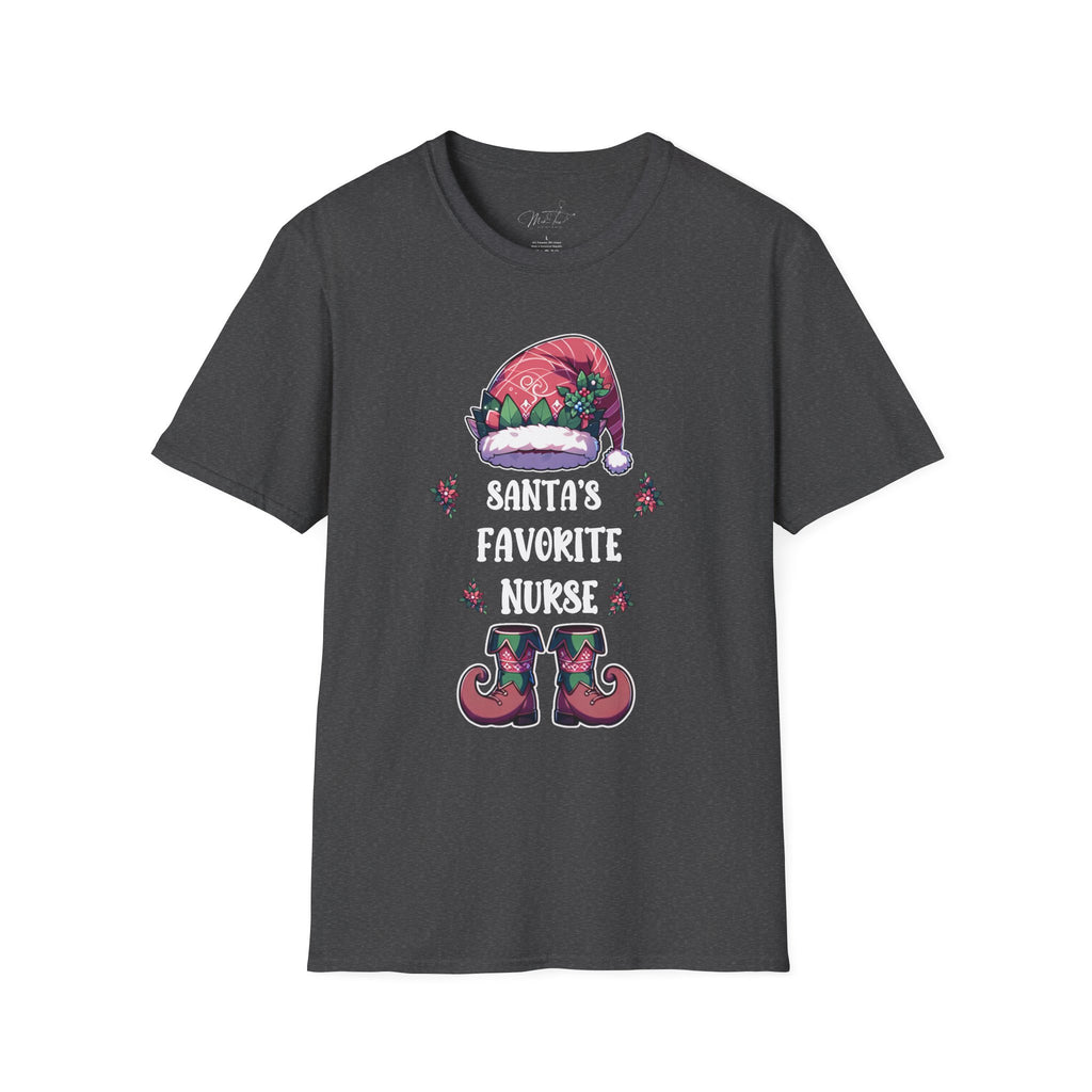 Santa's Favorite Nurse Holiday T-Shirt