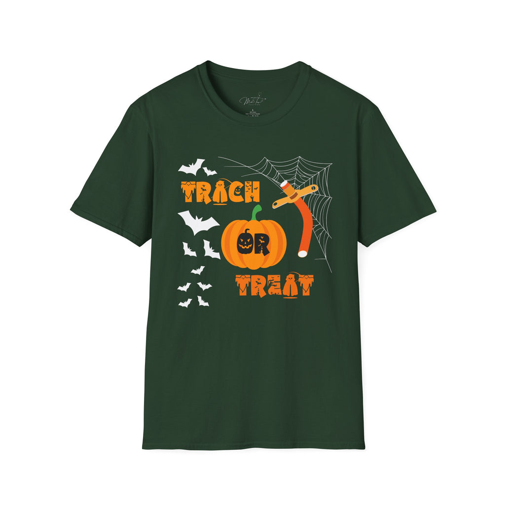 🎃 Trach or Treat T-shirt: Celebrate Halloween in Respiratory Style! 👻  (Unisex Softstyle)