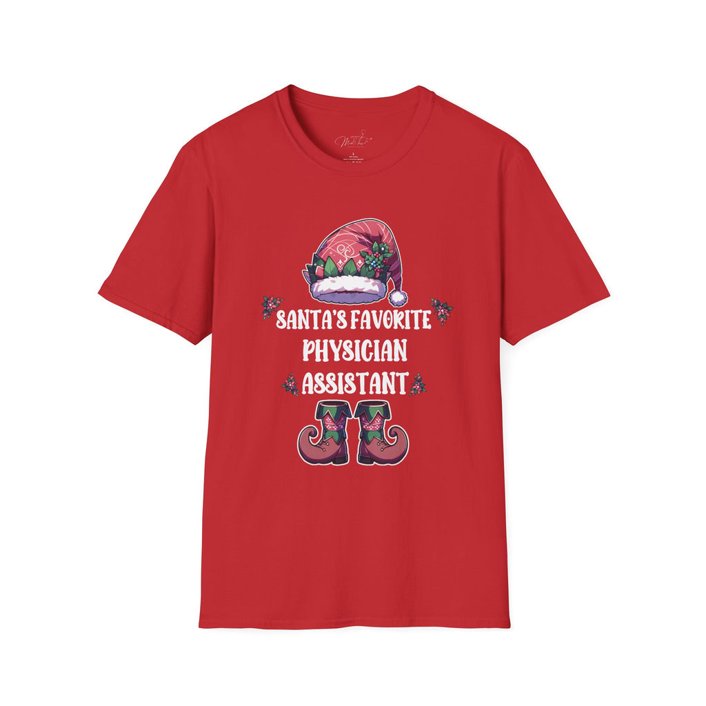 Santa's Favorite Physician Assistant Holiday T-Shirt