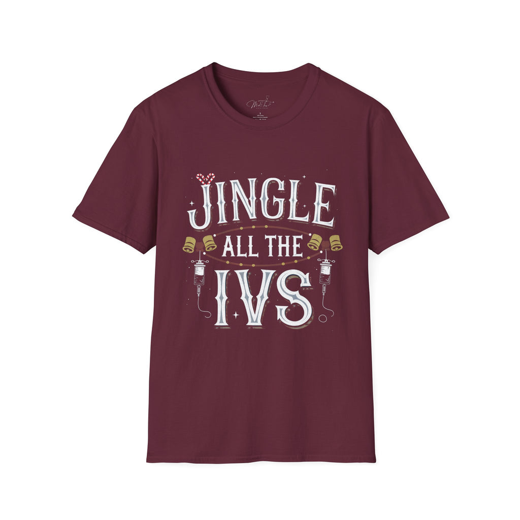 Jingle All the IVs Holiday Healthcare T-Shirt