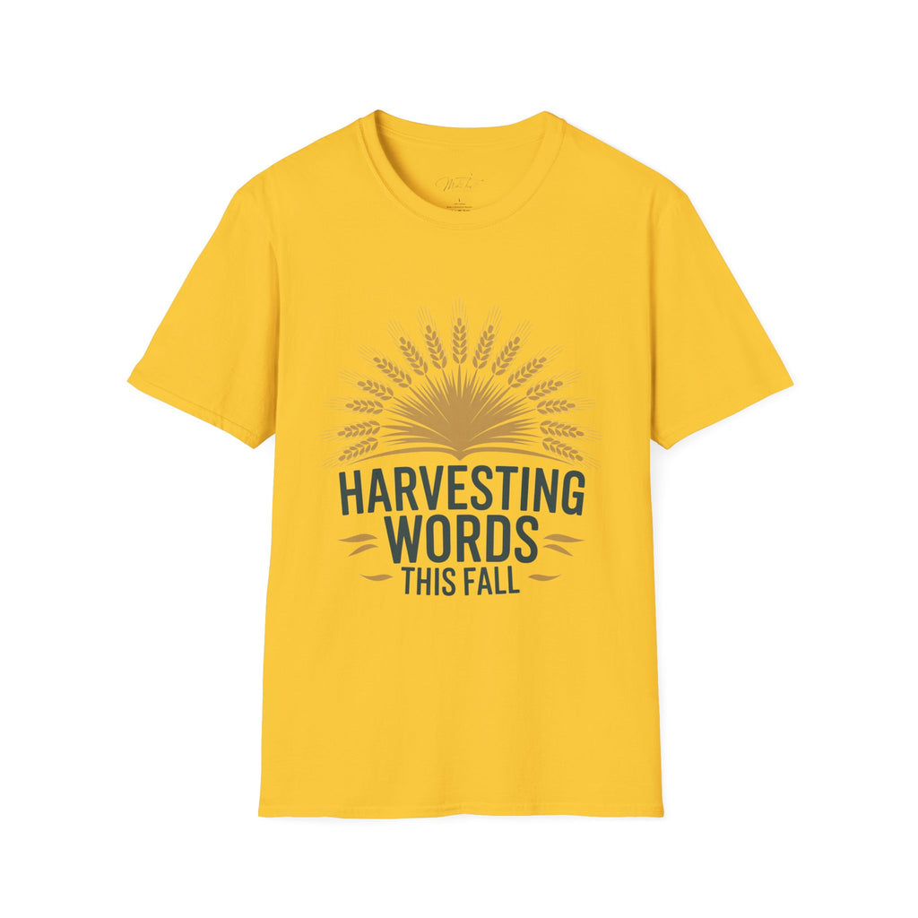 Harvesting Words This Fall" T-Shirt – A Perfect Tee for Speech-Language Pathologists! (Unisex Softstyle T-Shirt)