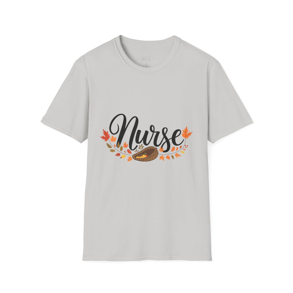 Nurse Fall Harvest T-Shirt – Celebrate Autumn in Style! (Unisex Softstyle T-Shirt)