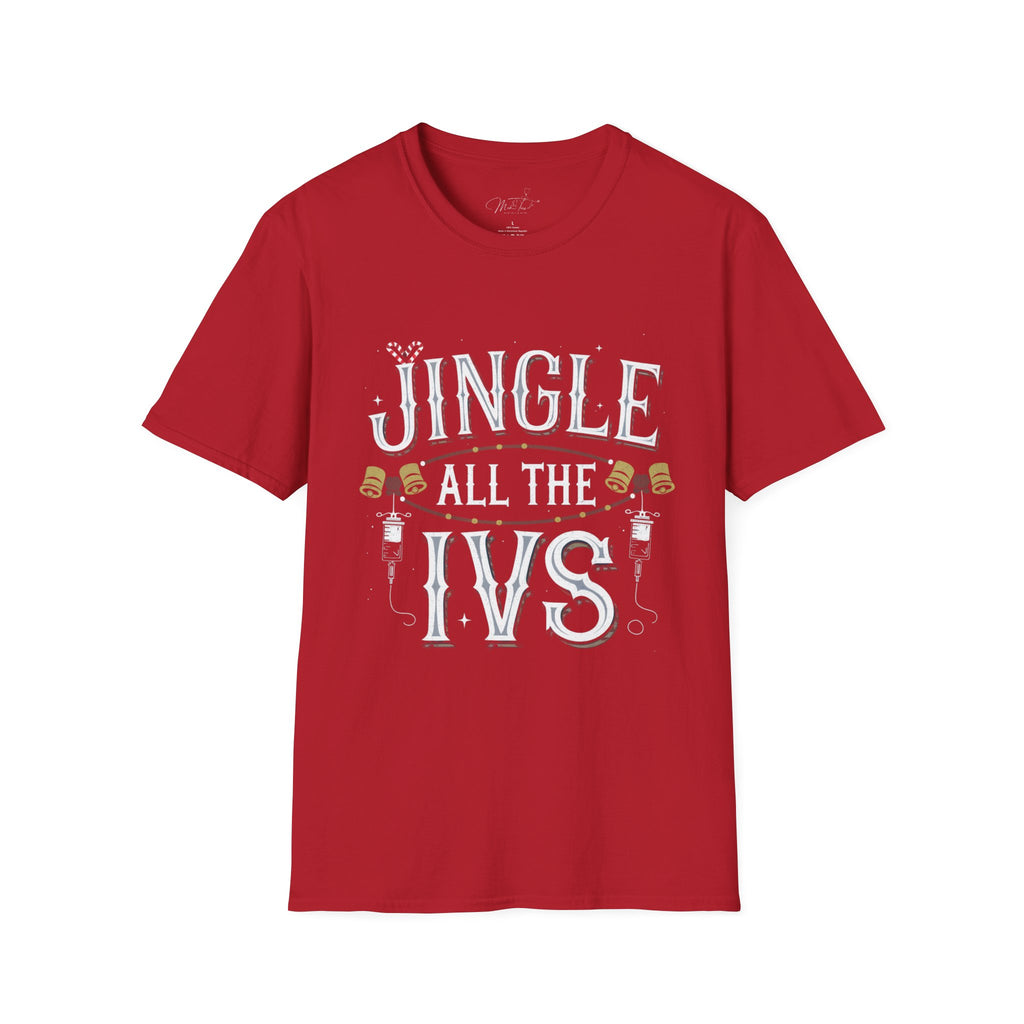 Jingle All the IVs Holiday Healthcare T-Shirt
