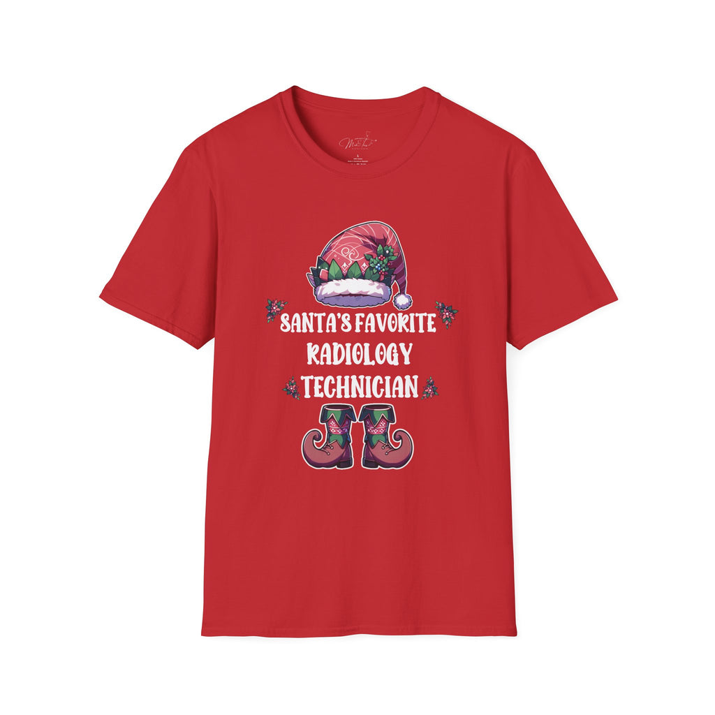 Santa's Favorite Radiology Technician Holiday T-Shirt