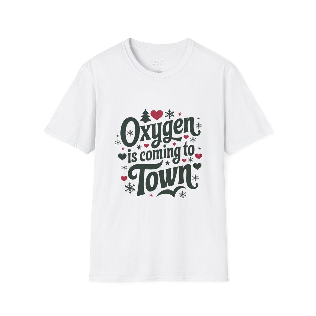 Oxygen is Coming to Town Respiratory Holiday T-Shirt