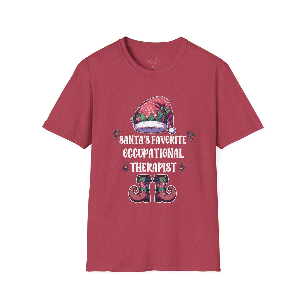 Santa's Favorite Occupational Therapist Holiday T-Shirt