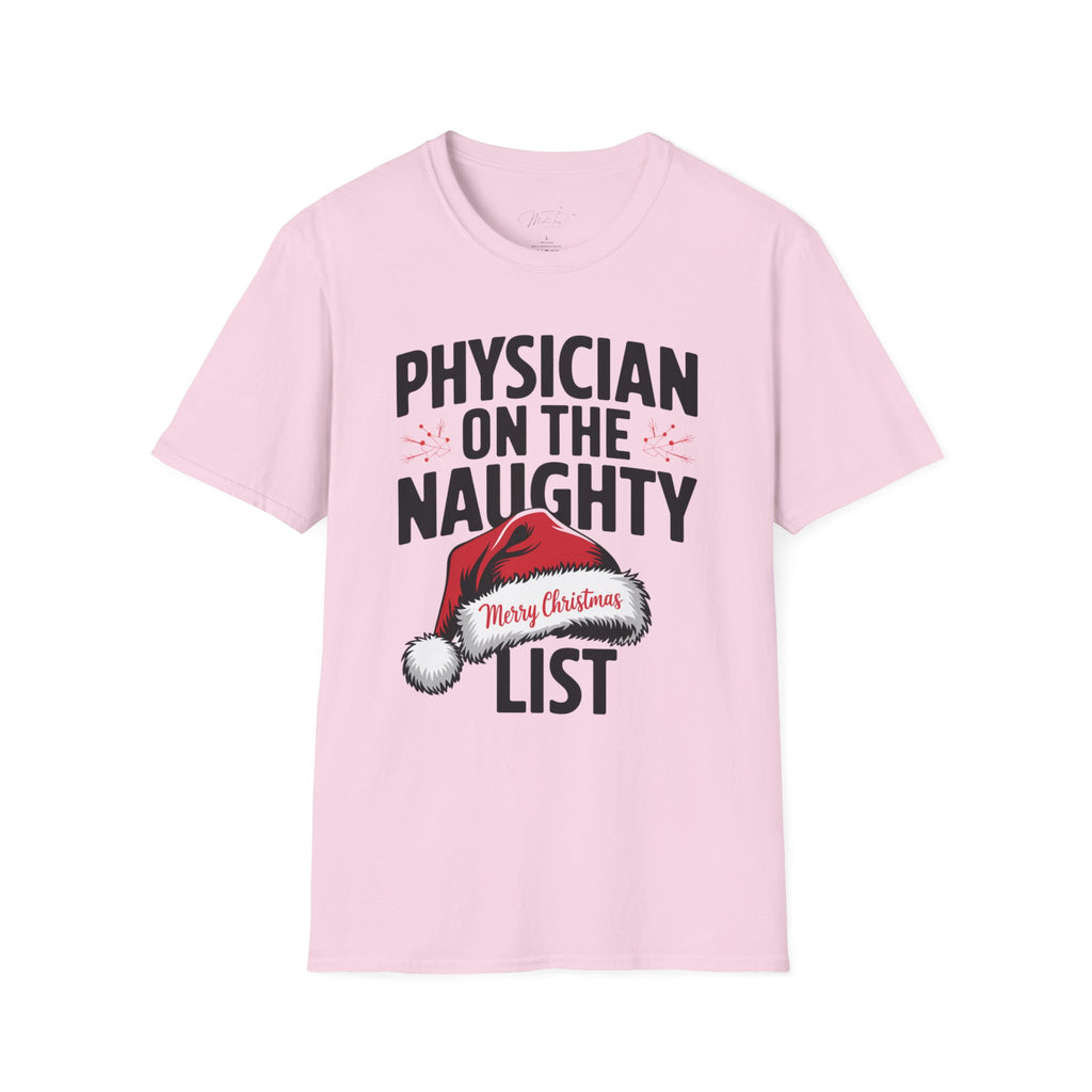 Physician on the Naughty List Christmas T-Shirt