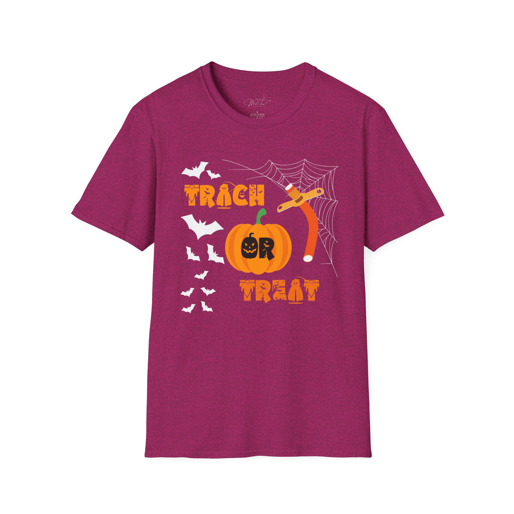 🎃 Trach or Treat T-shirt: Celebrate Halloween in Respiratory Style! 👻  (Unisex Softstyle)