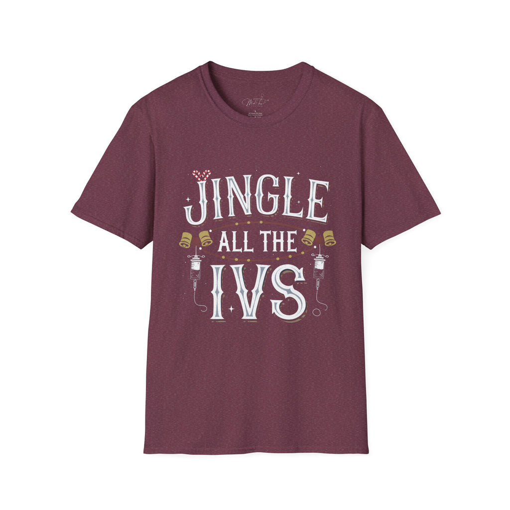 Jingle All the IVs Holiday Healthcare T-Shirt
