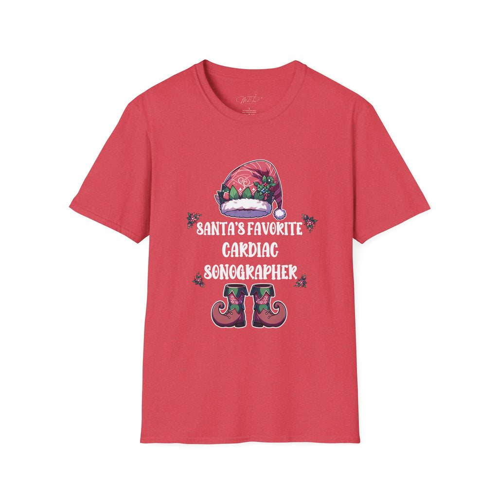 Santa's Favorite Cardiac Sonographer Holiday T-Shirt