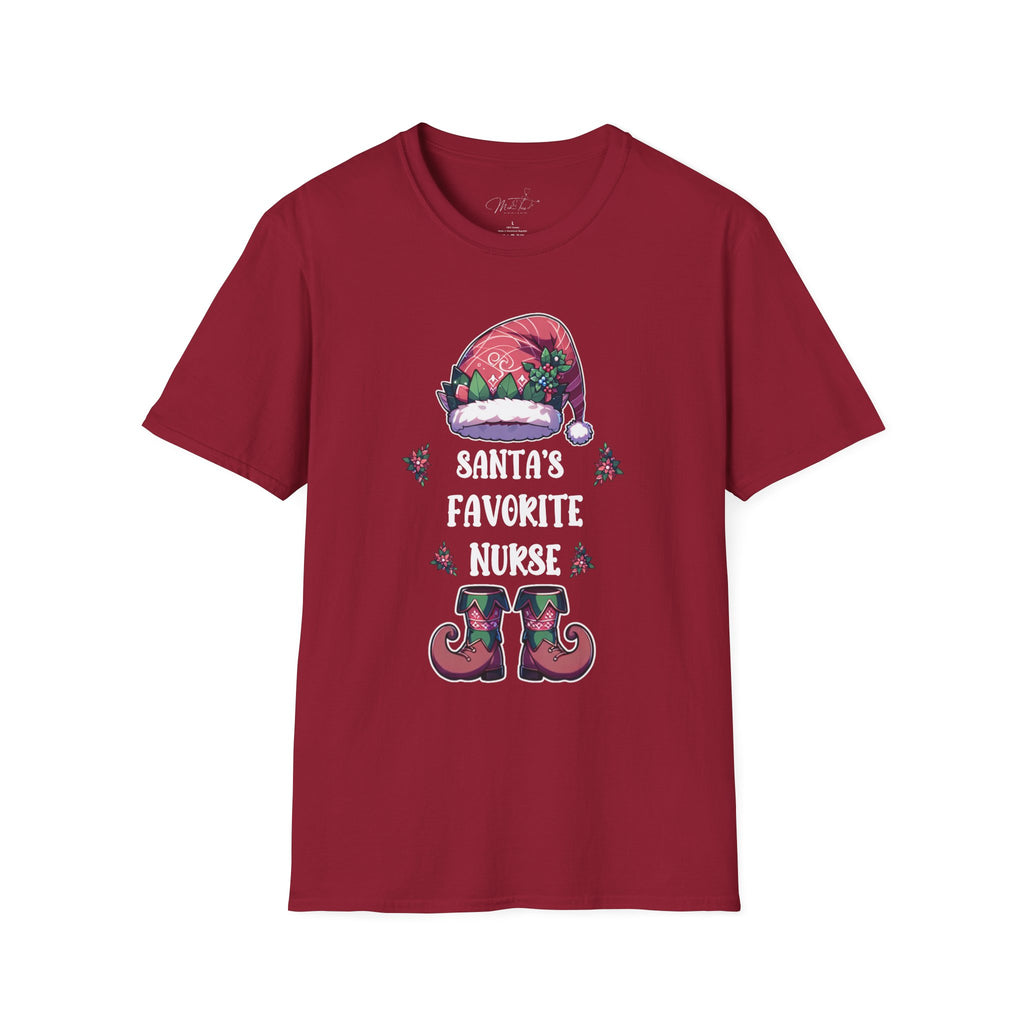 Santa's Favorite Nurse Holiday T-Shirt