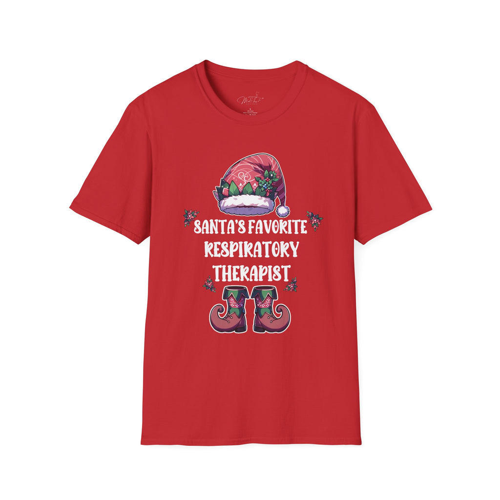 Santa's Favorite Respiratory Therapist Holiday T-Shirt