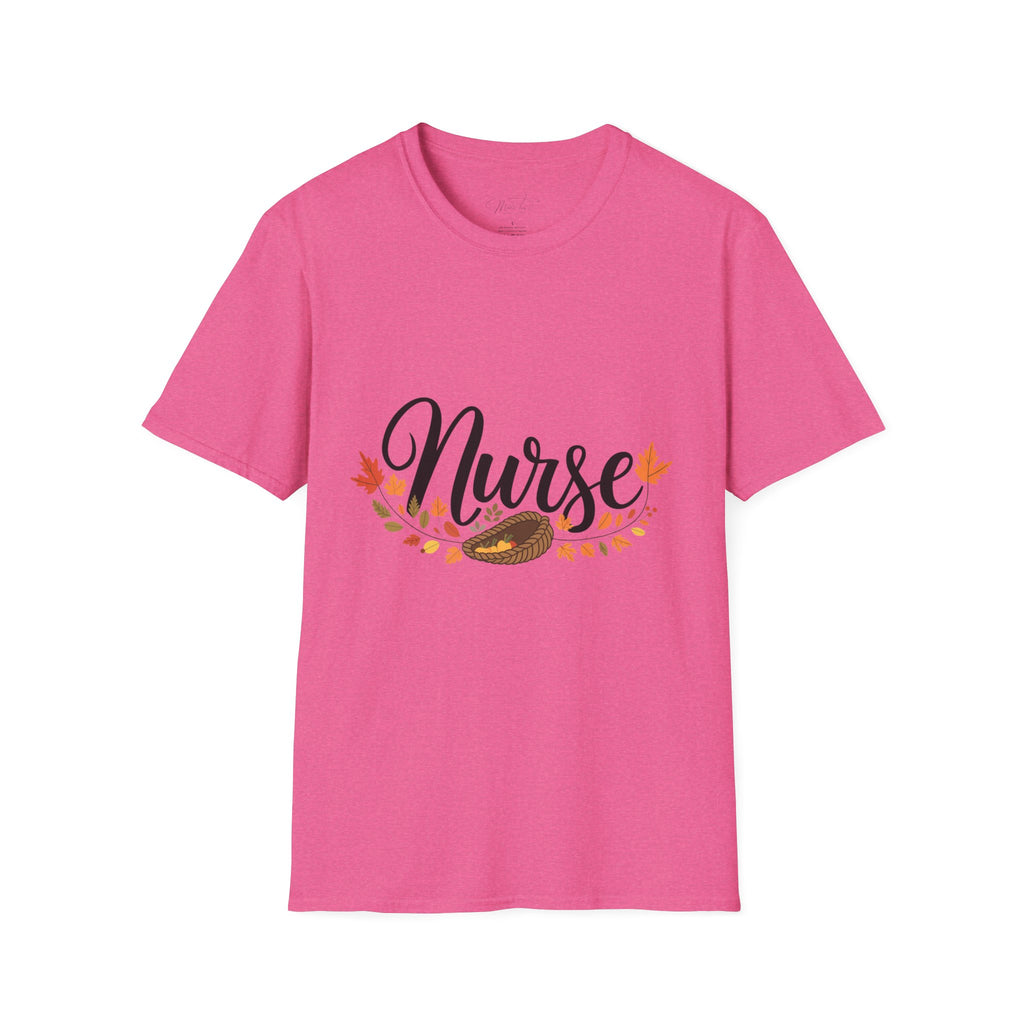 Nurse Fall Harvest T-Shirt – Celebrate Autumn in Style! (Unisex Softstyle T-Shirt)