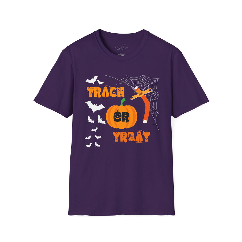 🎃 Trach or Treat T-shirt: Celebrate Halloween in Respiratory Style! 👻  (Unisex Softstyle)
