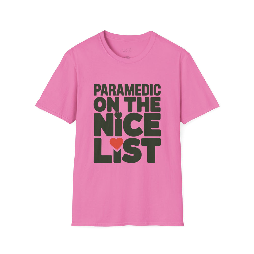 Paramedic on the Nice List Holiday T-Shirt