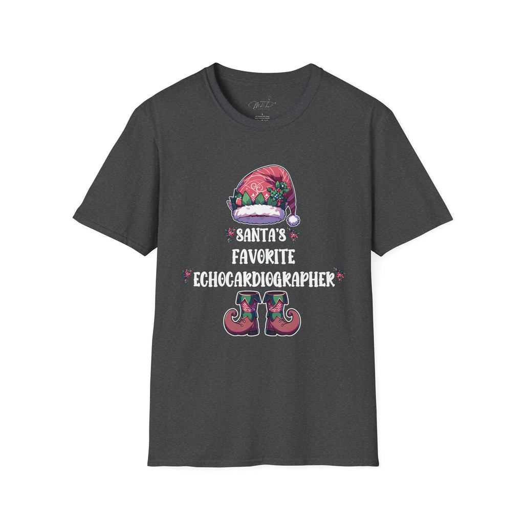 Santa's Favorite Echocardiographer Holiday T-Shirt