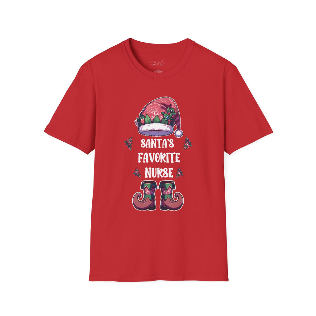 Santa's Favorite Nurse Holiday T-Shirt
