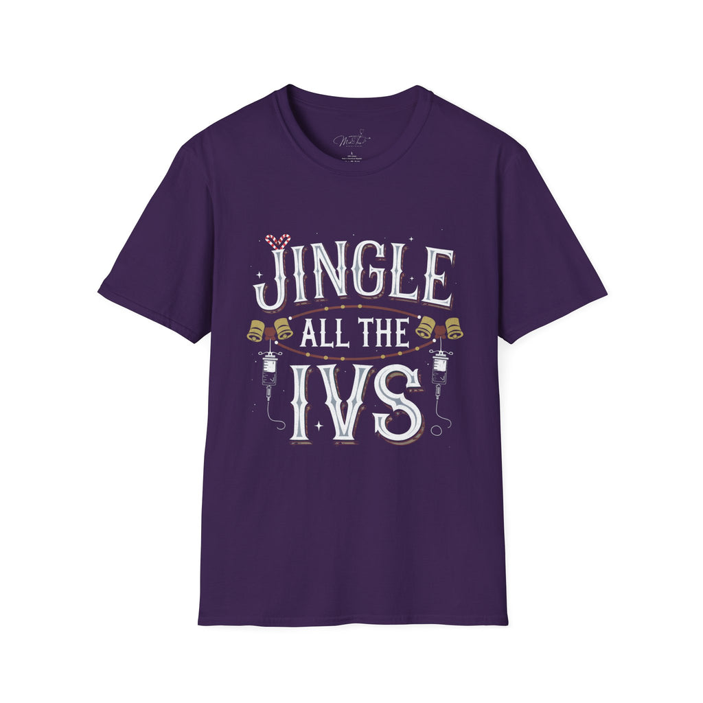 Jingle All the IVs Holiday Healthcare T-Shirt