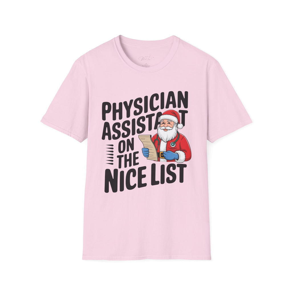 Physician Assistant on the Nice List Christmas T-Shirt