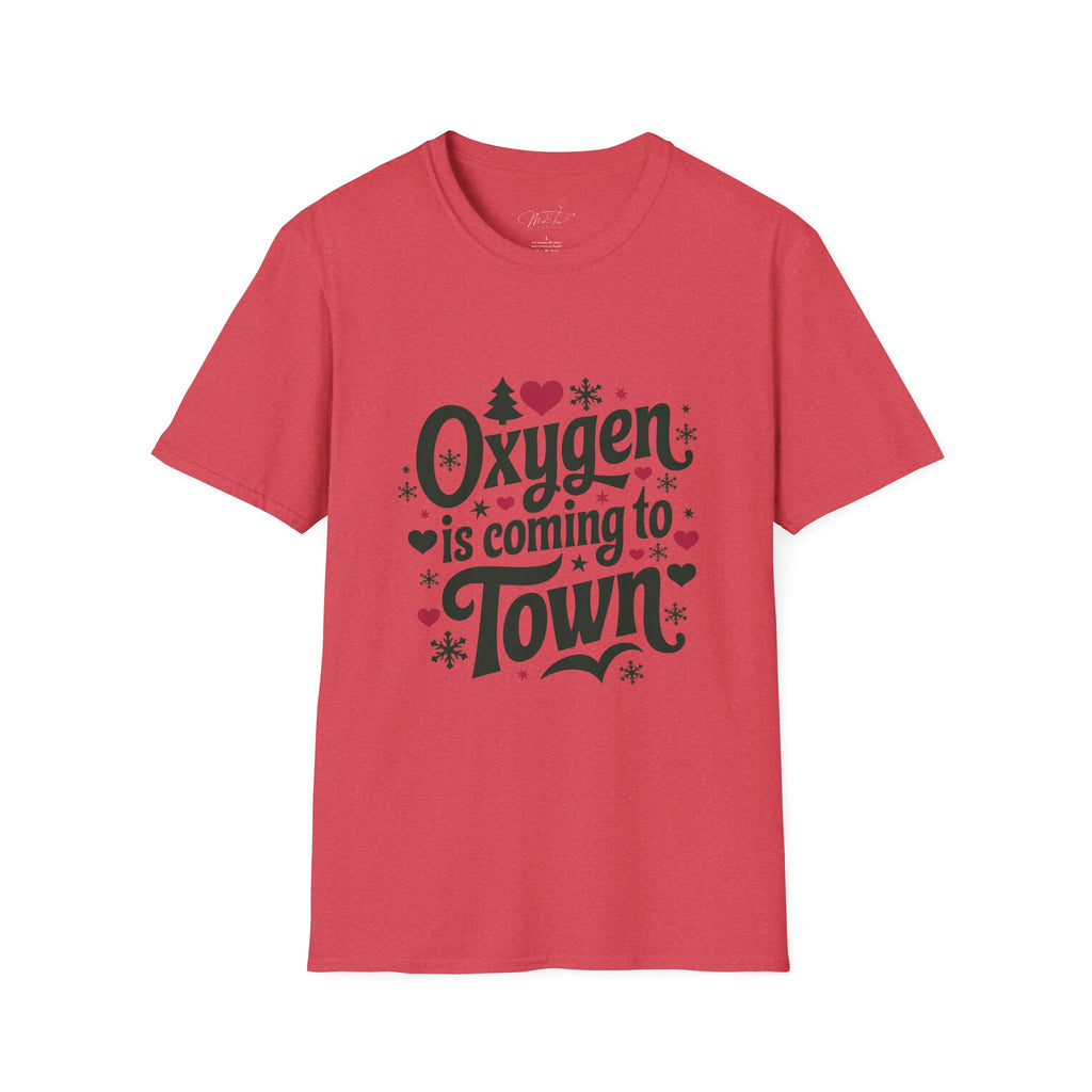 Oxygen is Coming to Town Respiratory Holiday T-Shirt