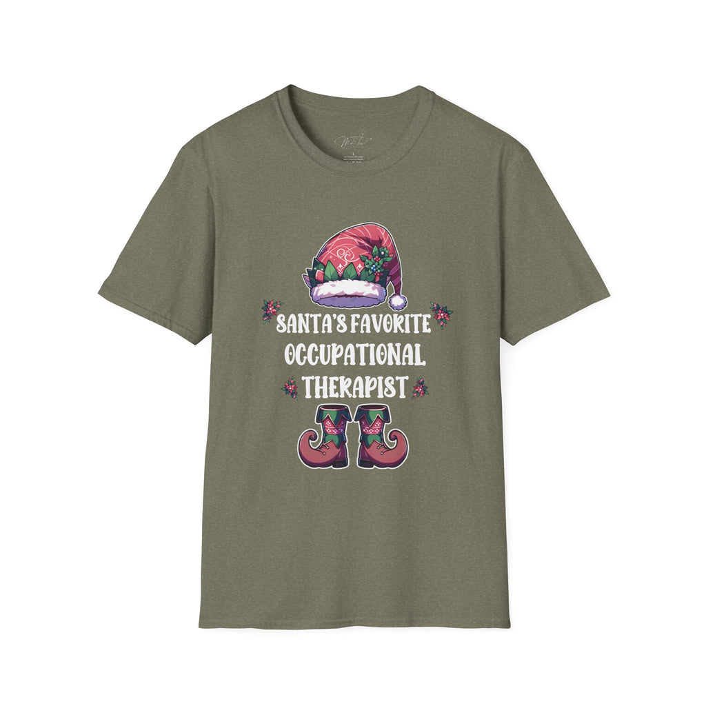 Santa's Favorite Occupational Therapist Holiday T-Shirt