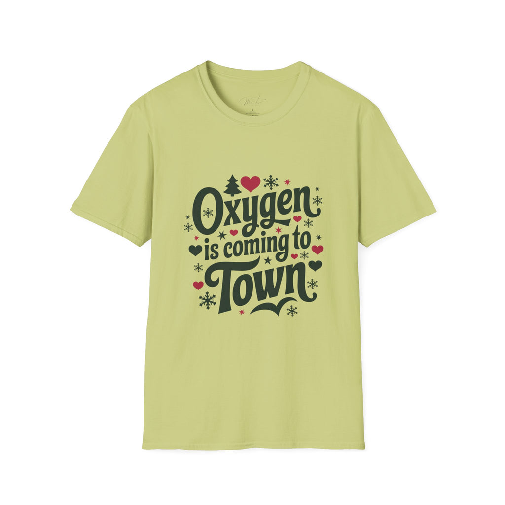 Oxygen is Coming to Town Respiratory Holiday T-Shirt