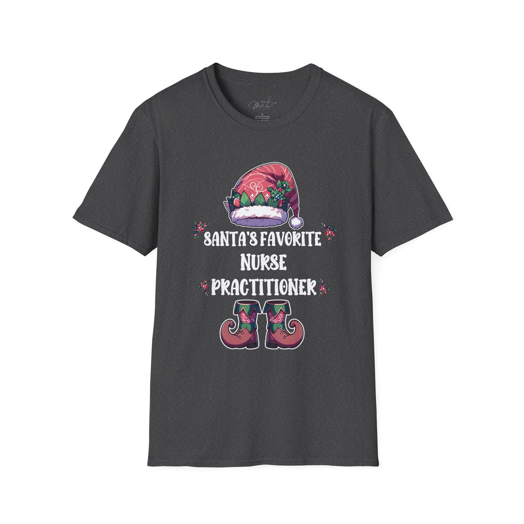 Santa's Favorite Nurse Practitioner Holiday T-Shirt