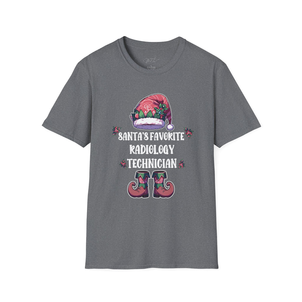 Santa's Favorite Radiology Technician Holiday T-Shirt