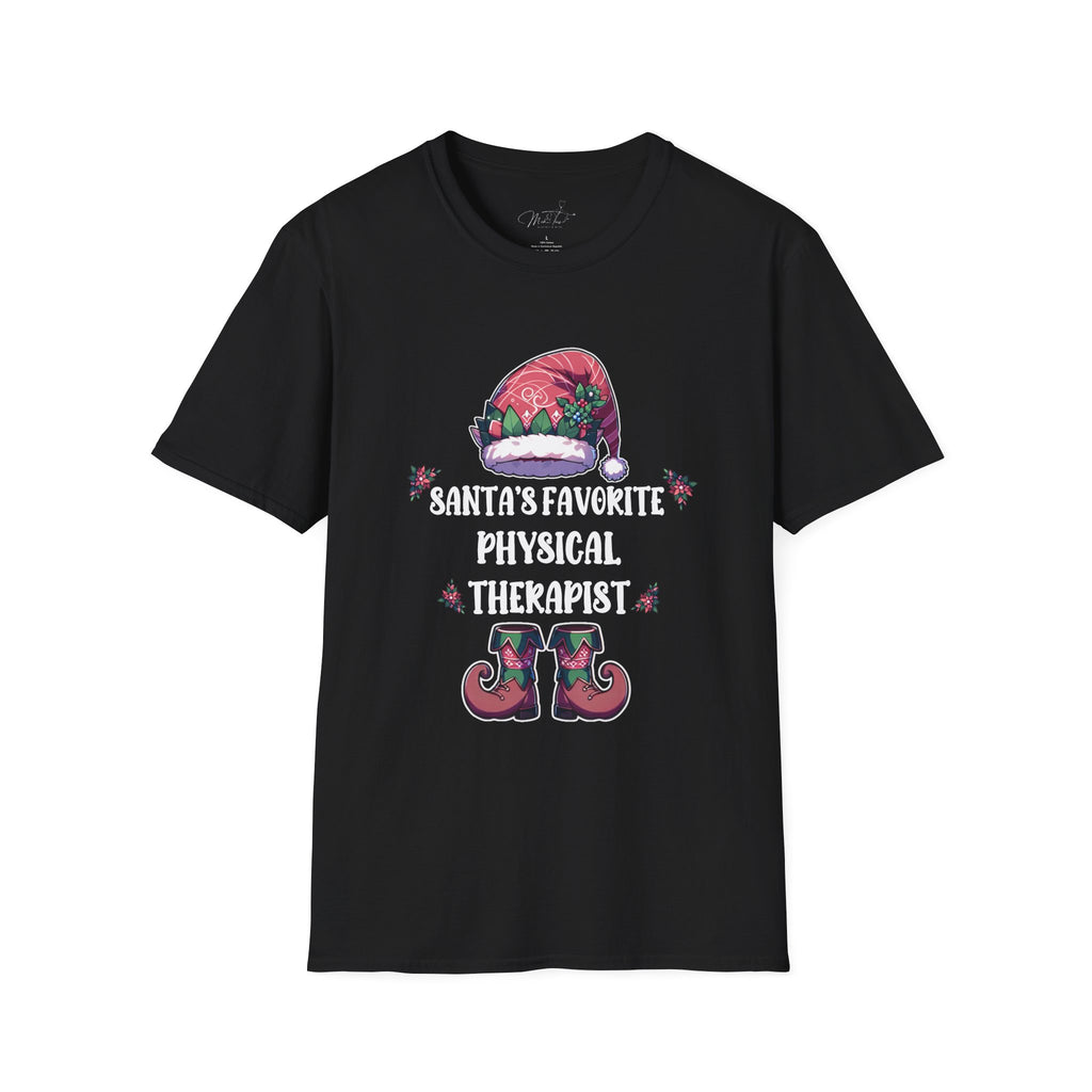 Santa's Favorite Physical Therapist Holiday T-Shirt