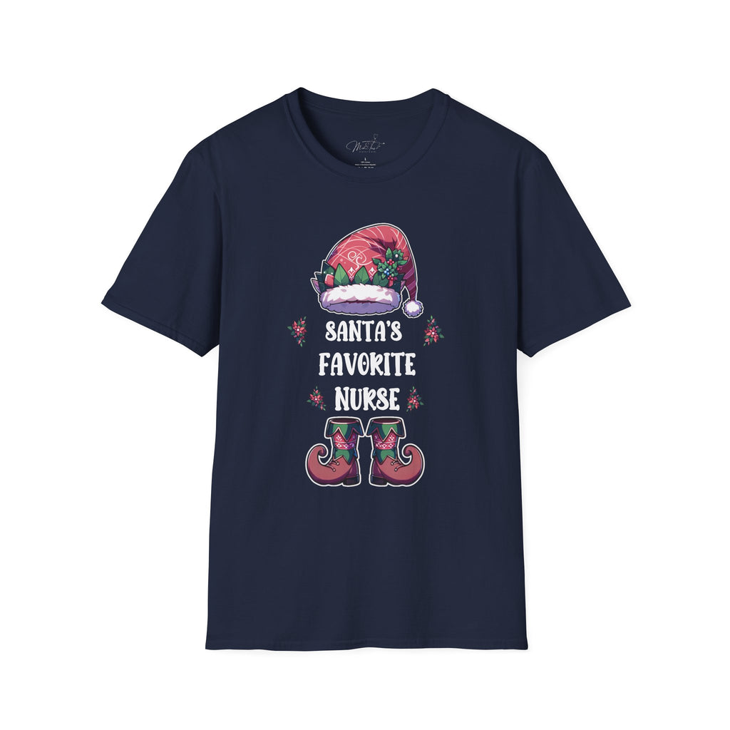 Santa's Favorite Nurse Holiday T-Shirt