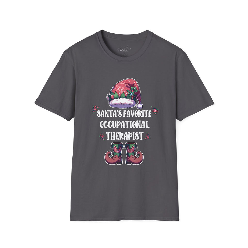Santa's Favorite Occupational Therapist Holiday T-Shirt