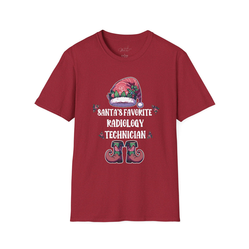 Santa's Favorite Radiology Technician Holiday T-Shirt