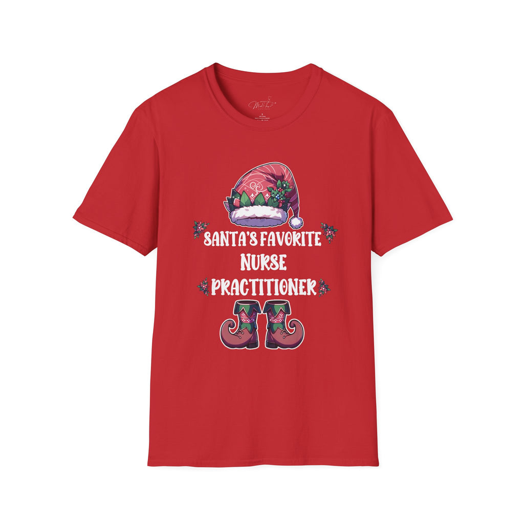Santa's Favorite Nurse Practitioner Holiday T-Shirt