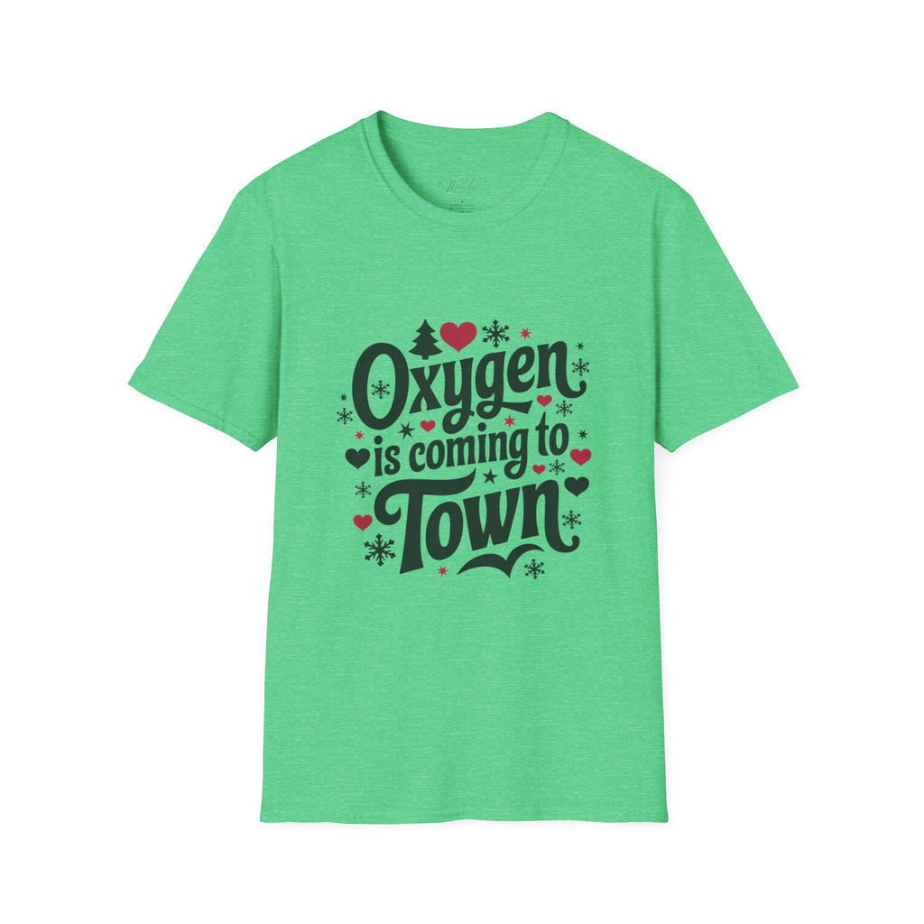 Oxygen is Coming to Town Respiratory Holiday T-Shirt