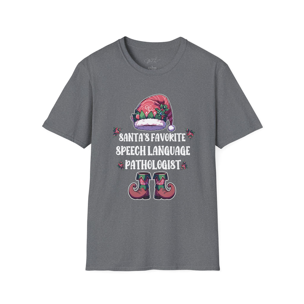 Santa's Favorite Speech Language Pathologist Holiday T-Shirt