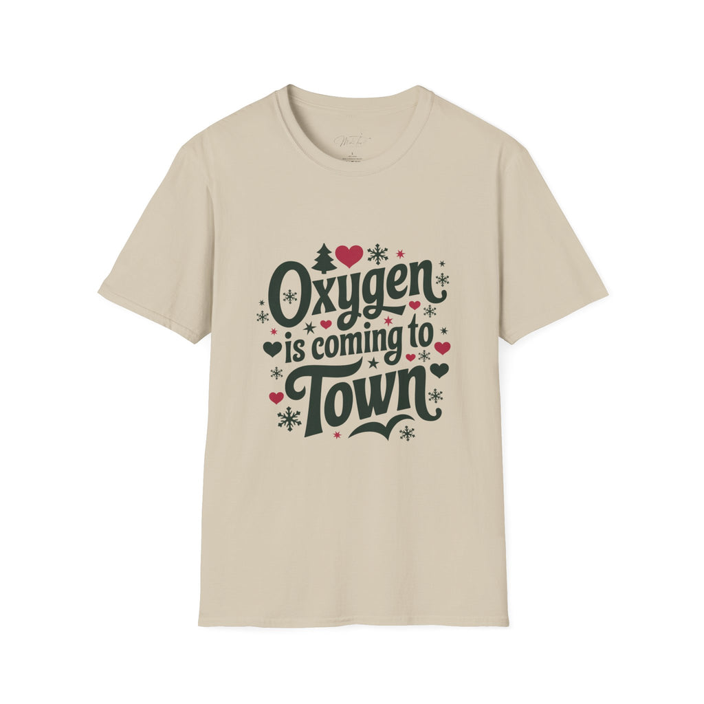 Oxygen is Coming to Town Respiratory Holiday T-Shirt