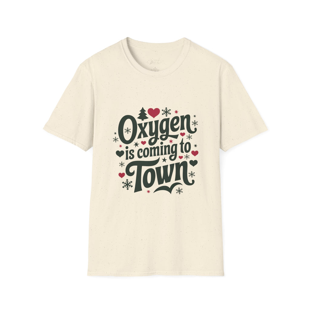 Oxygen is Coming to Town Respiratory Holiday T-Shirt